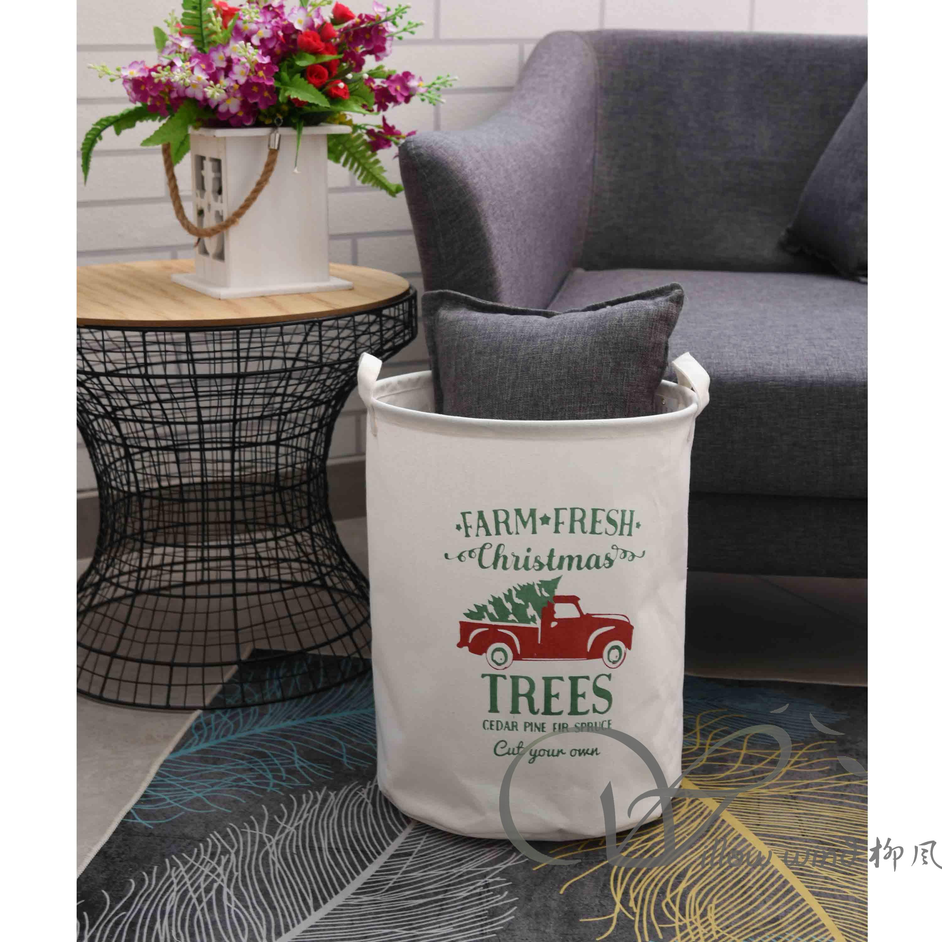 柳风收纳，客厅收纳柳编筐