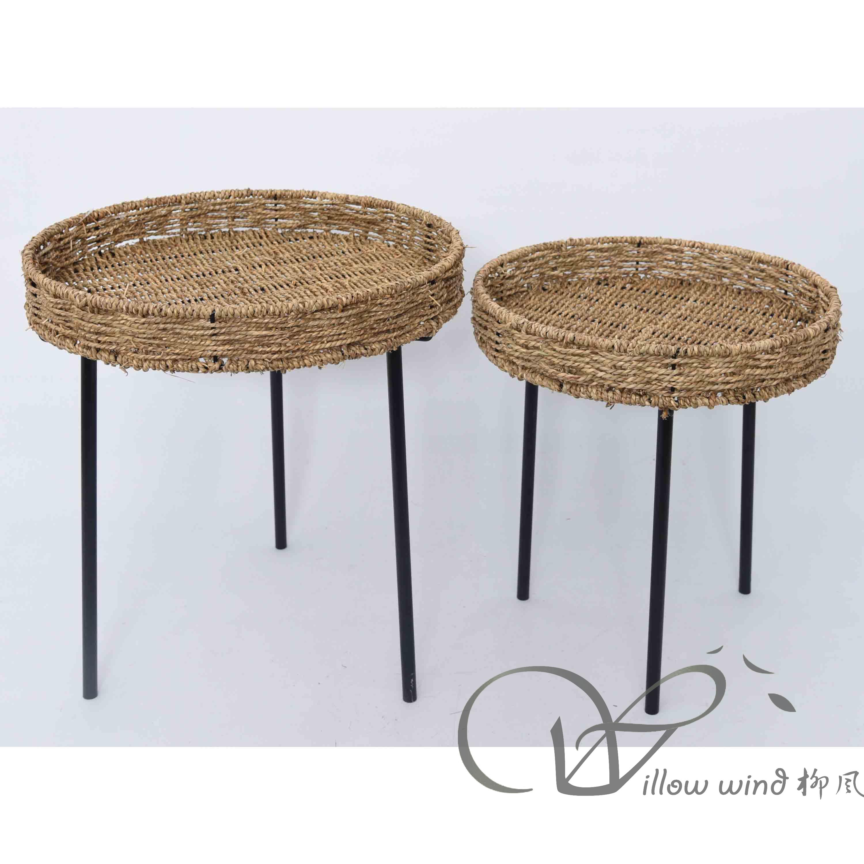 柳风收纳，客厅收纳柳编筐