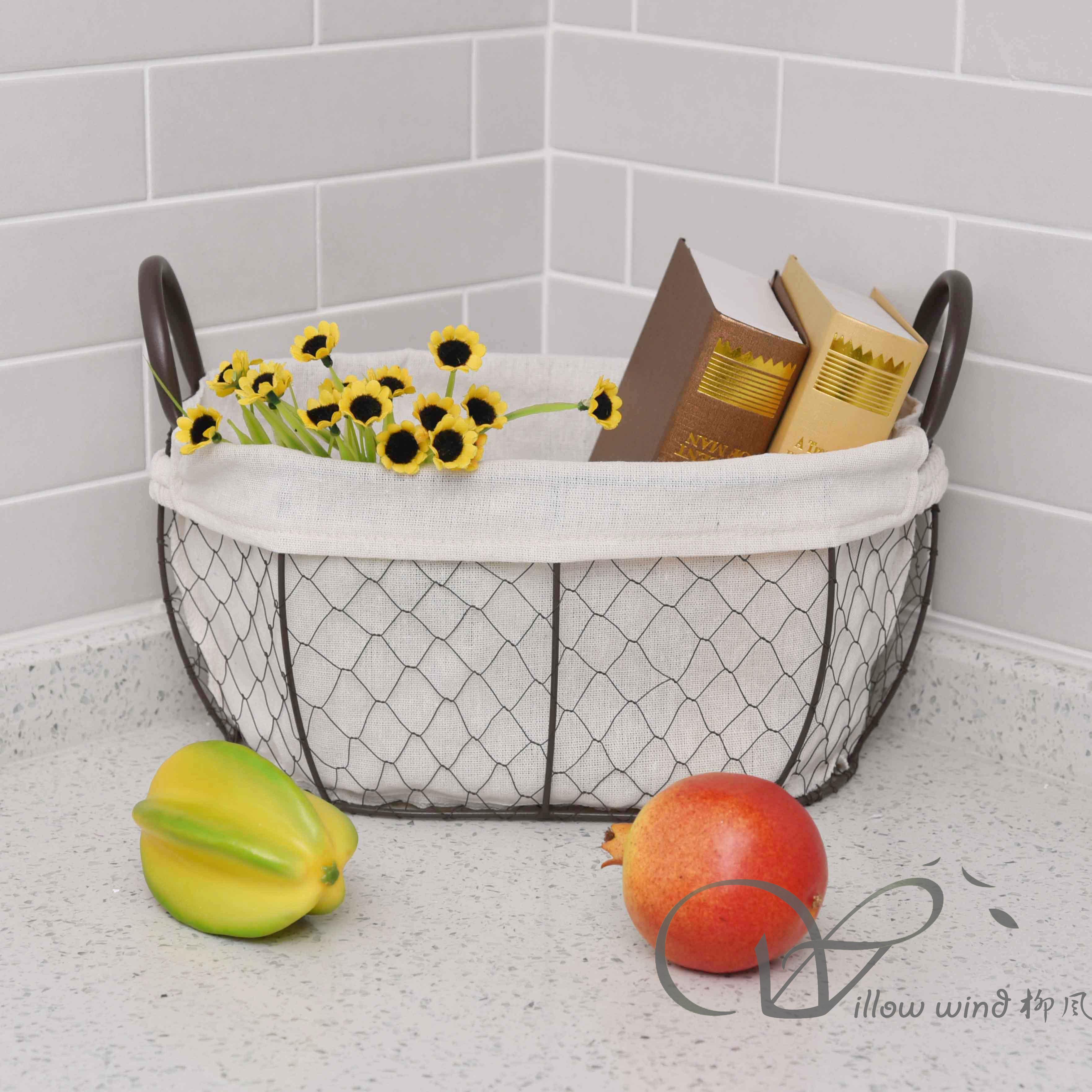 柳风收纳，客厅收纳柳编筐