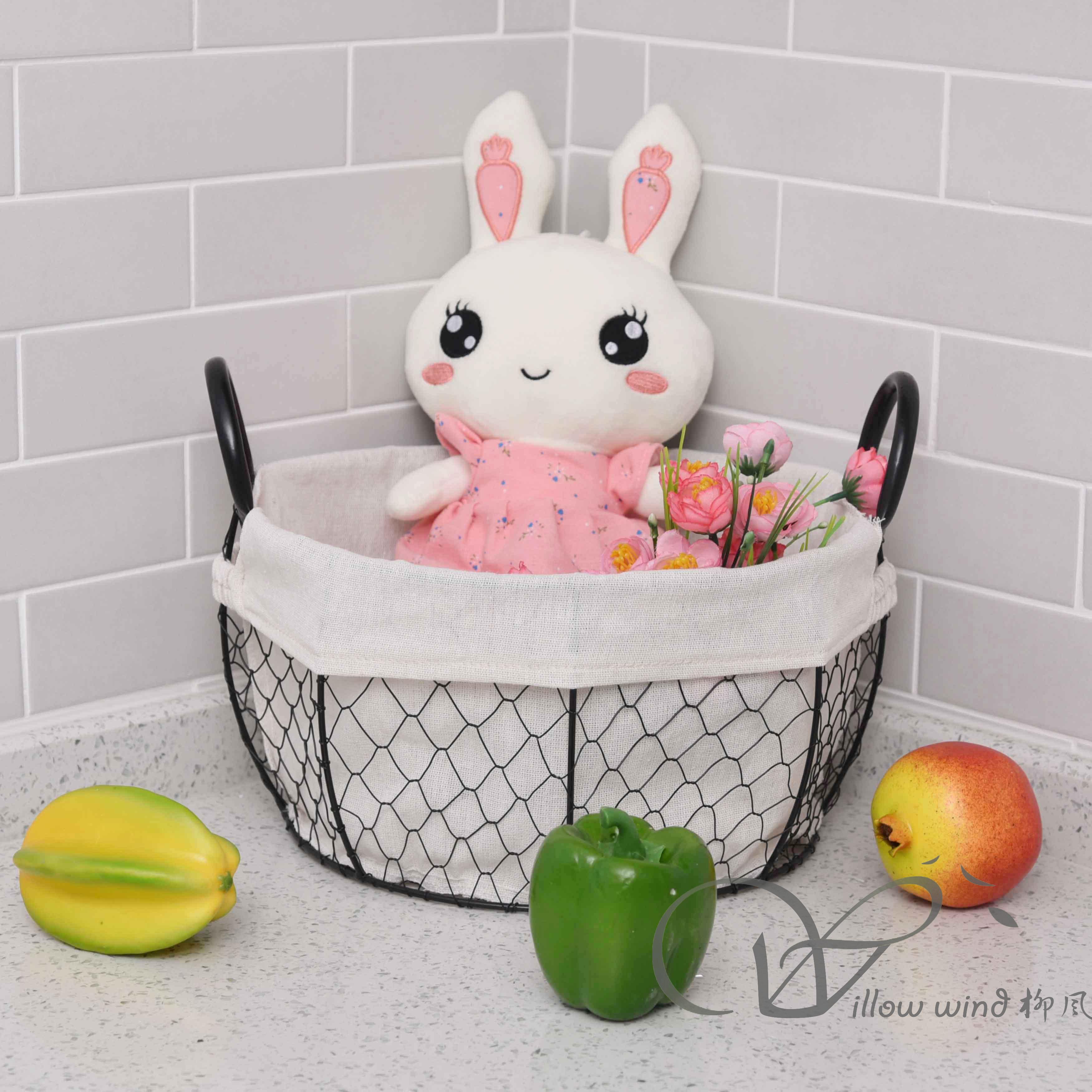 柳风收纳，客厅收纳柳编筐