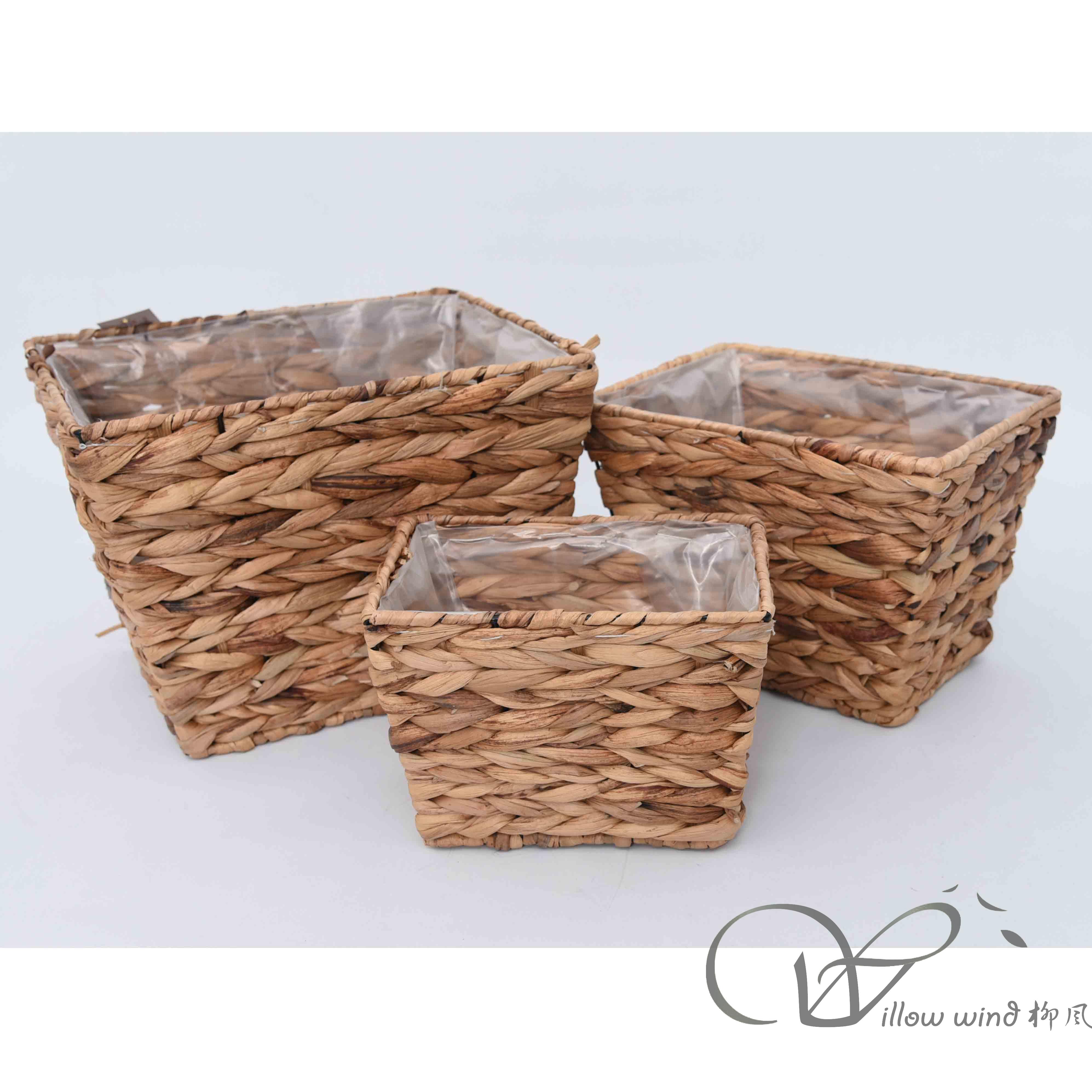 柳风收纳，客厅收纳柳编筐