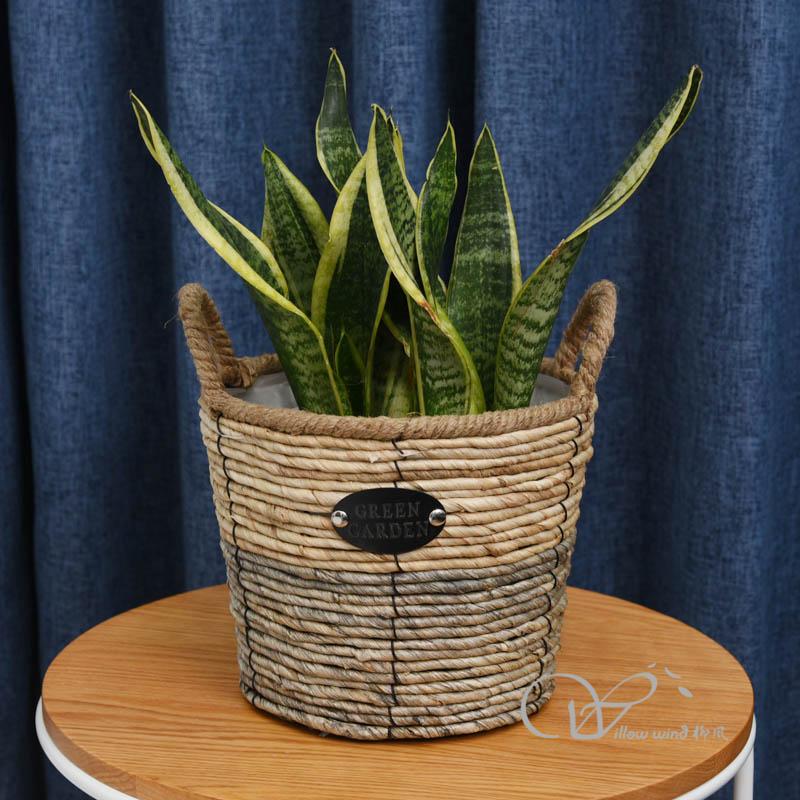 柳风收纳，客厅收纳柳编筐
