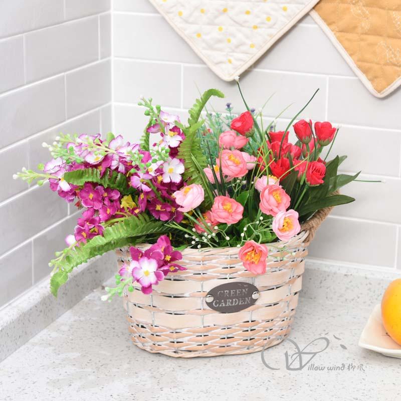 柳风收纳，客厅收纳柳编筐