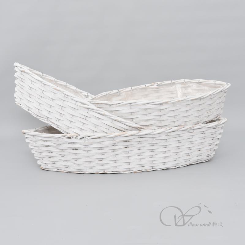 柳风收纳，客厅收纳柳编筐