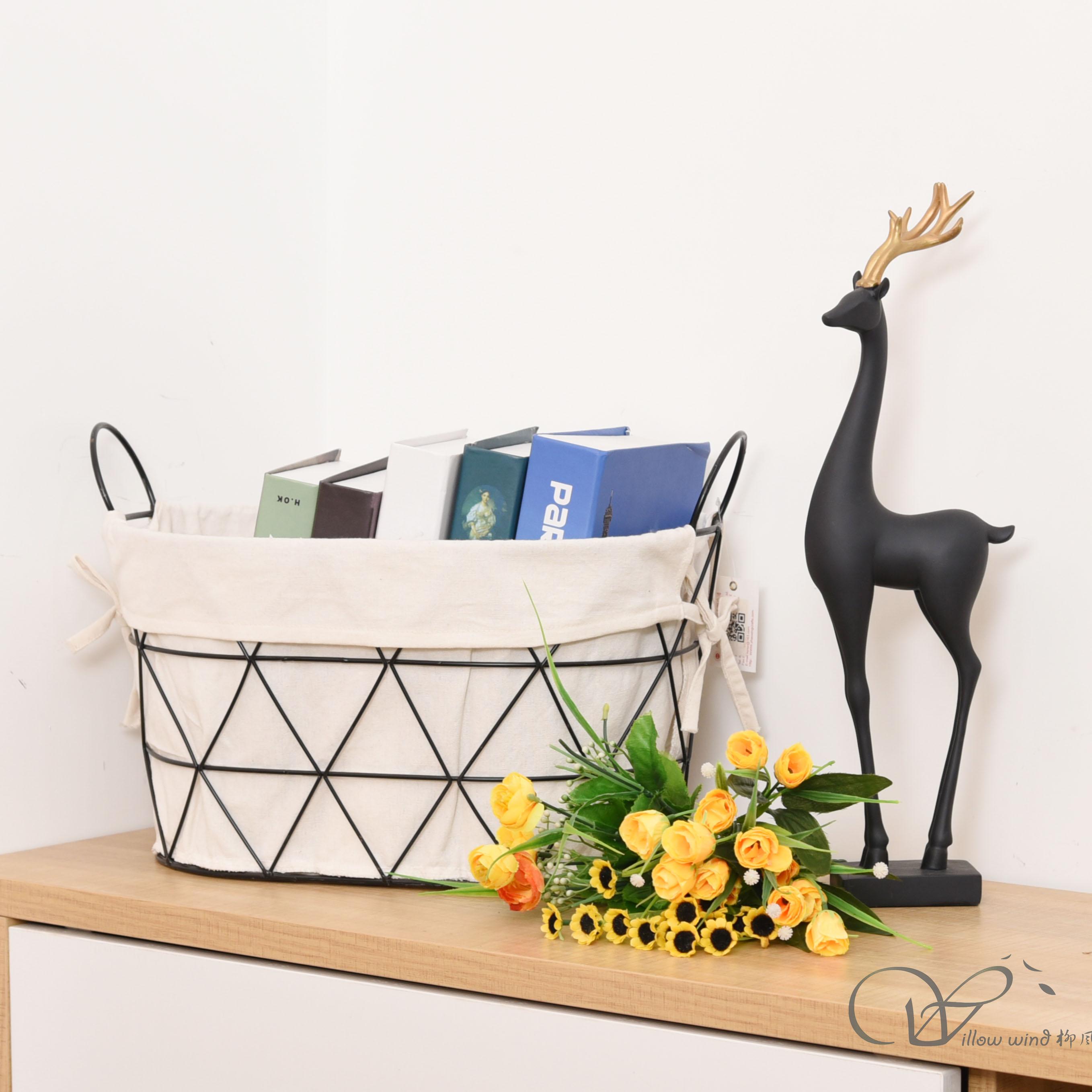 柳风收纳，客厅收纳柳编筐