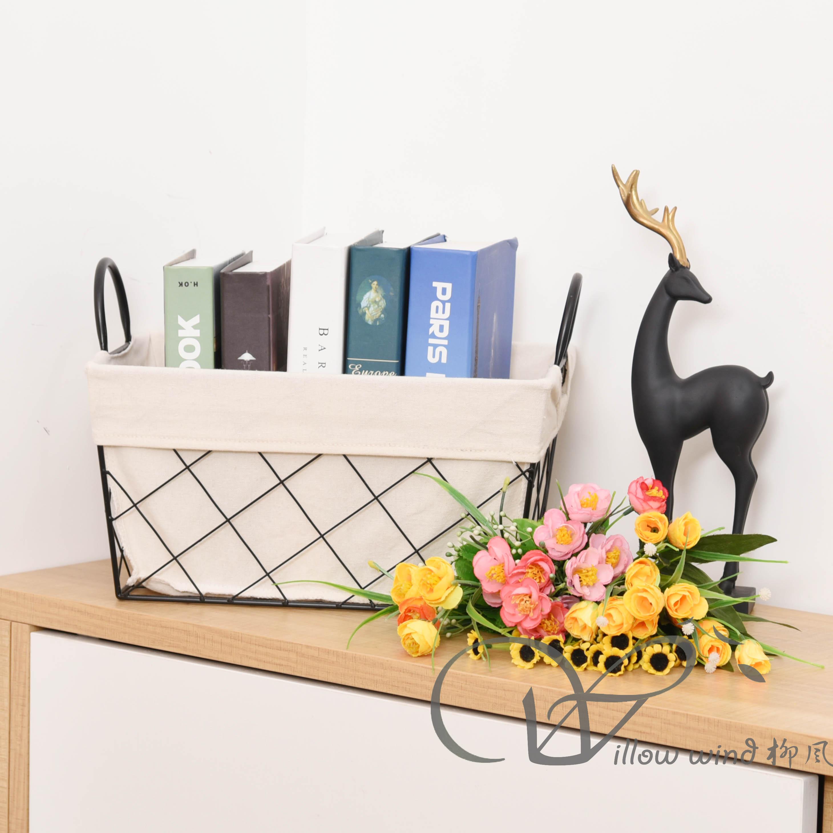 柳风收纳，客厅收纳柳编筐