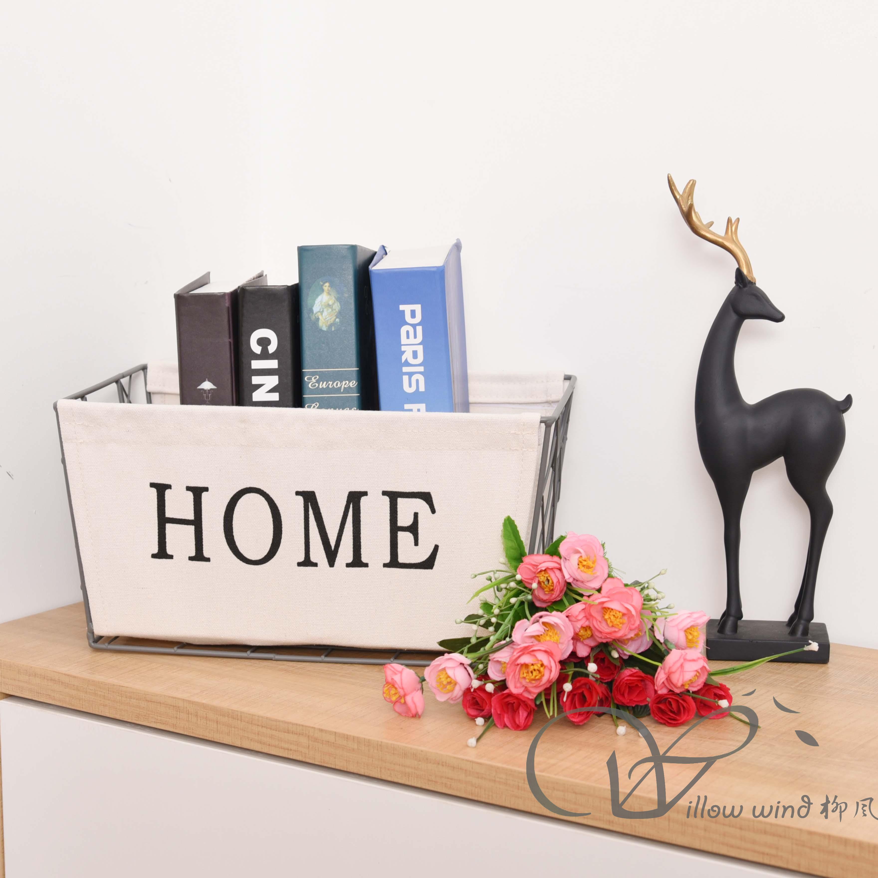 柳风收纳，客厅收纳柳编筐