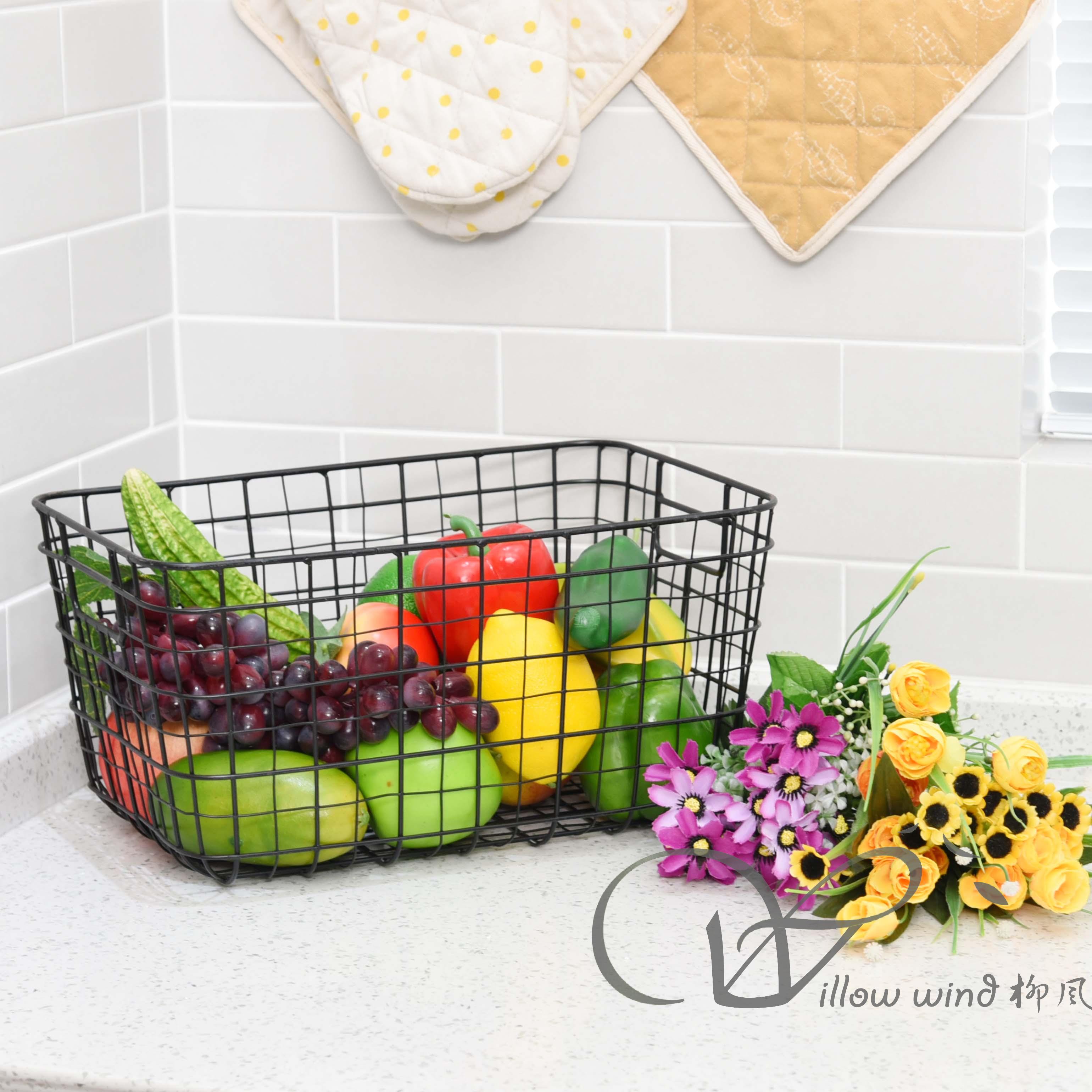 柳风收纳，客厅收纳柳编筐