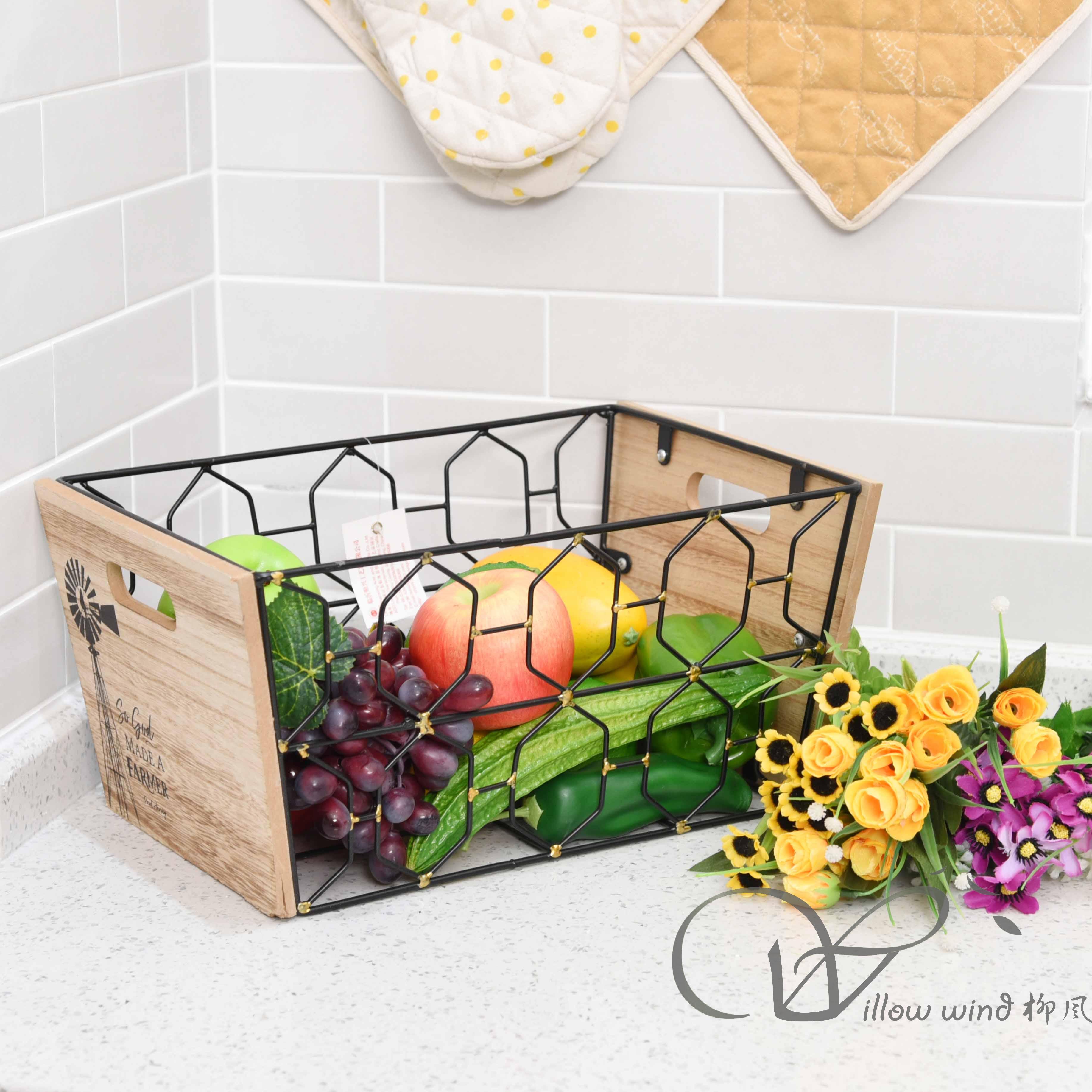 柳风收纳，客厅收纳柳编筐