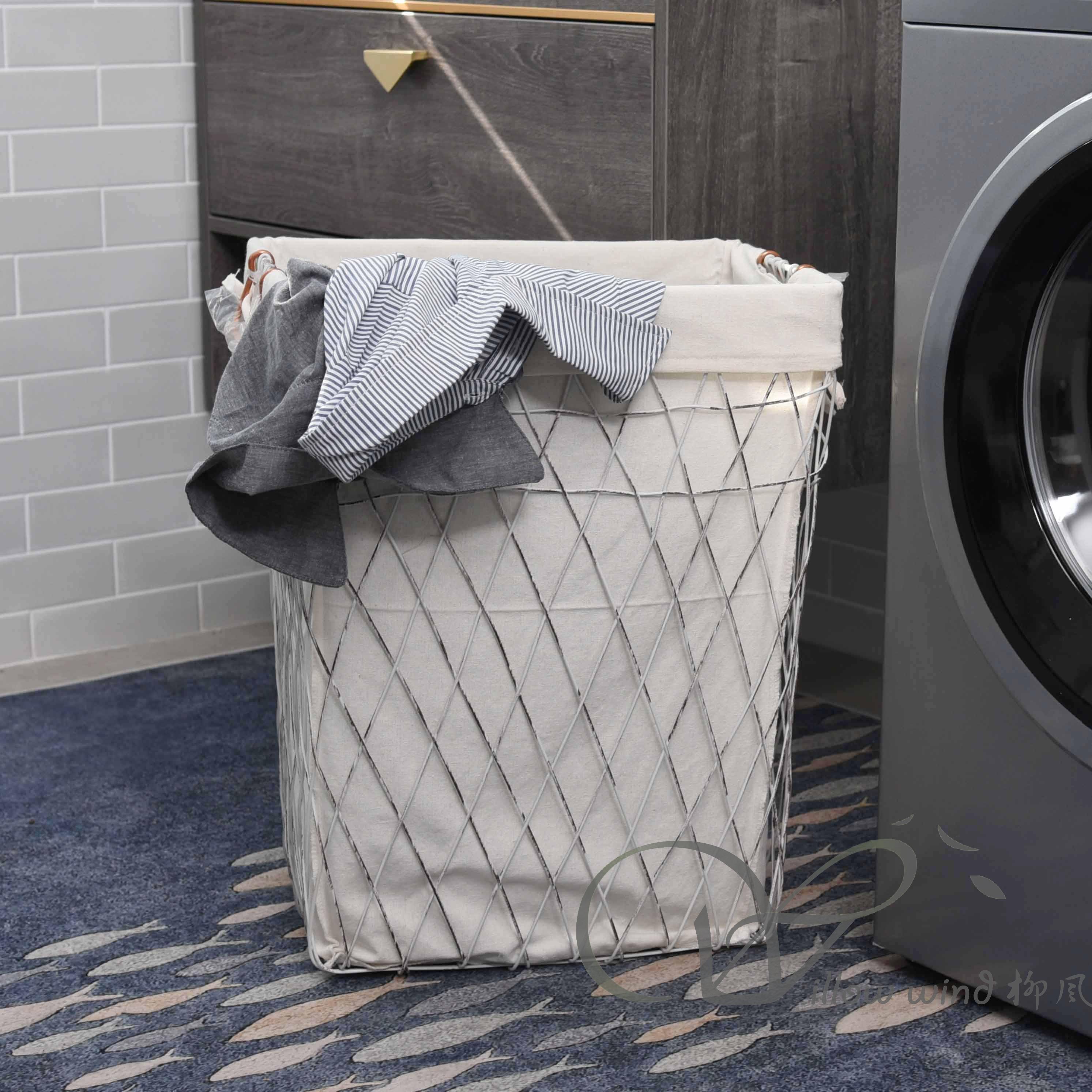 柳风收纳，客厅收纳柳编筐