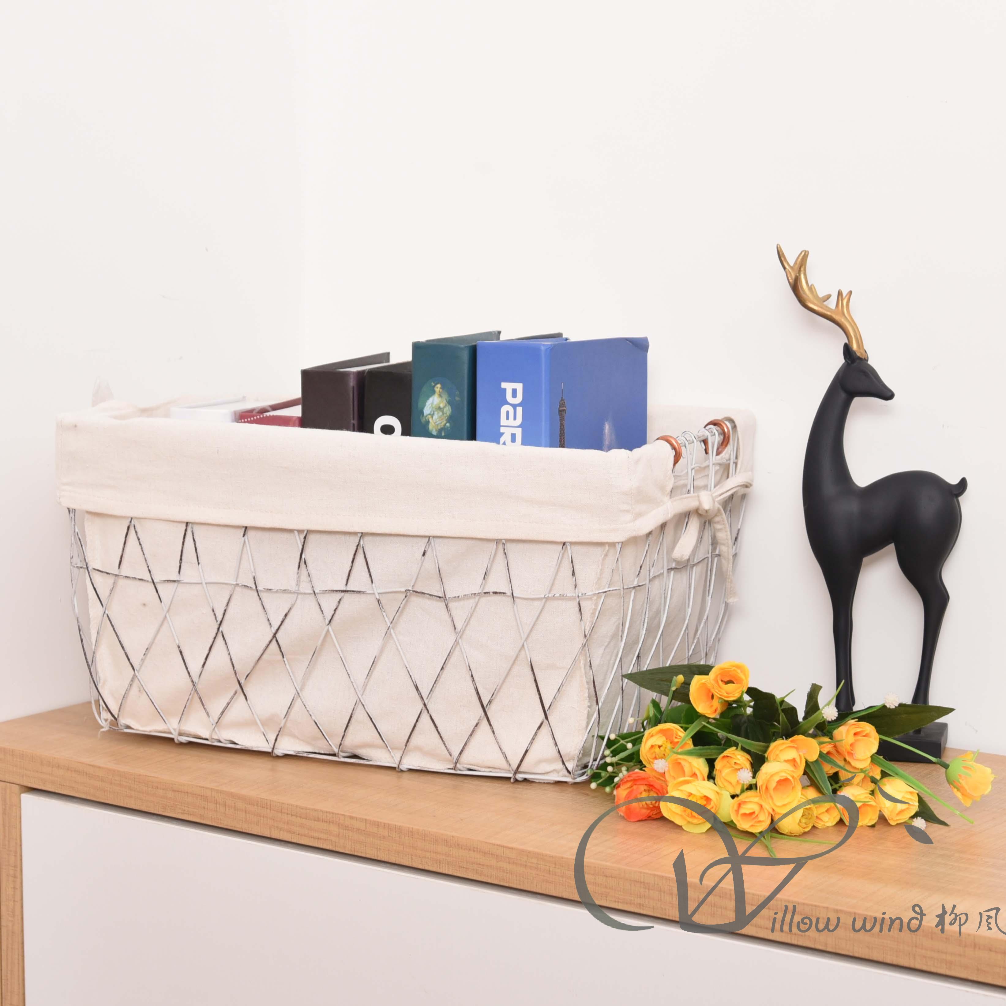 柳风收纳，客厅收纳柳编筐