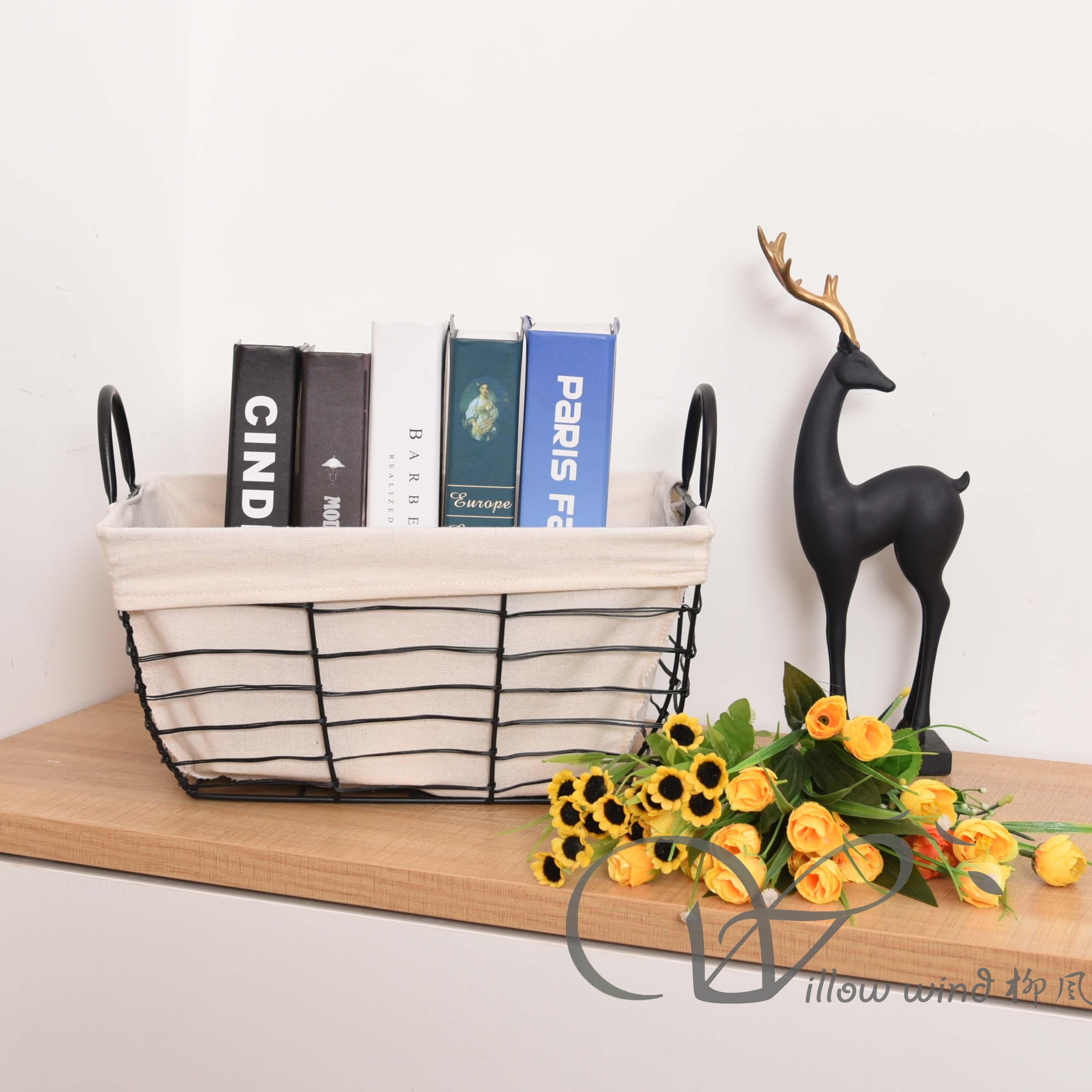 柳风收纳，客厅收纳柳编筐