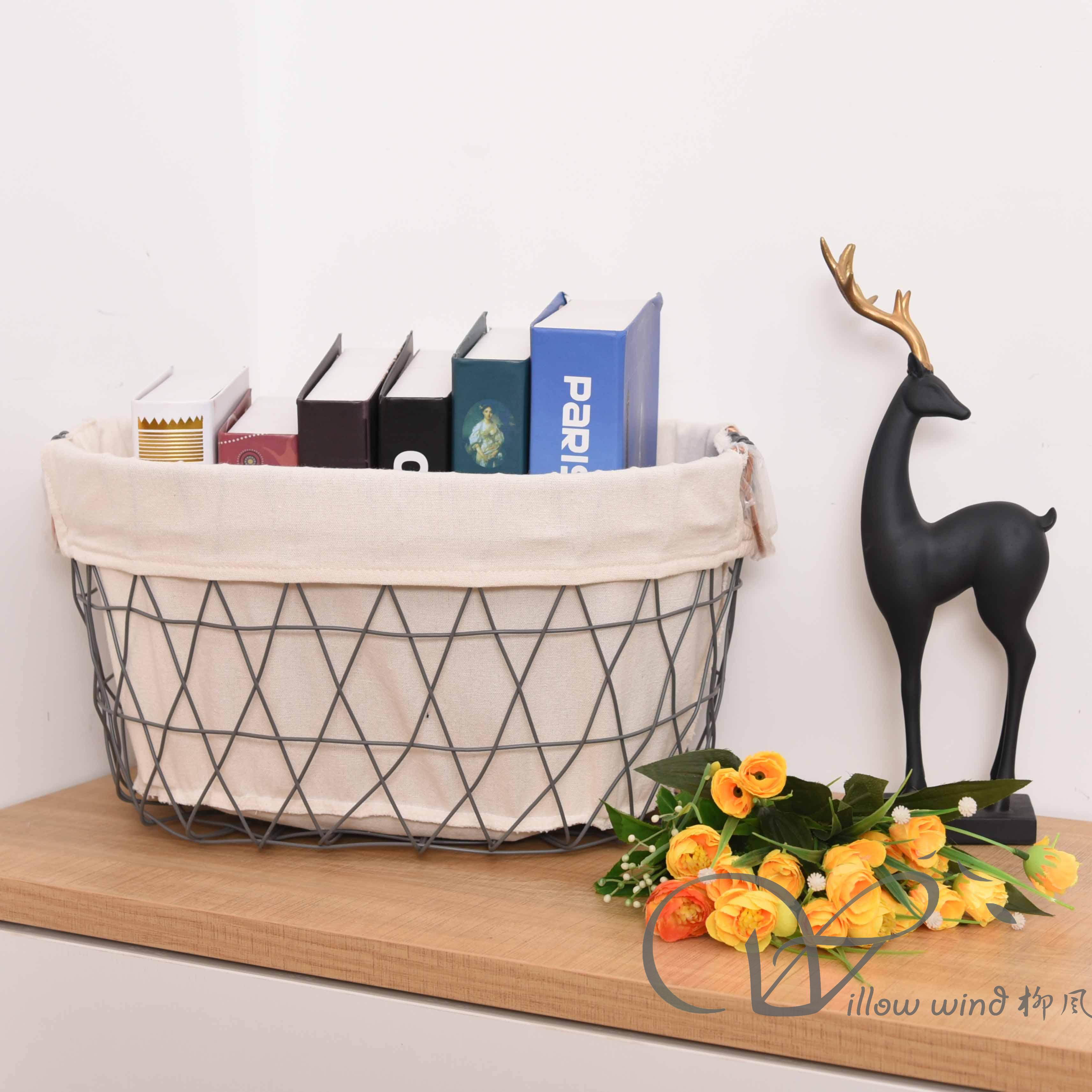 柳风收纳，客厅收纳柳编筐