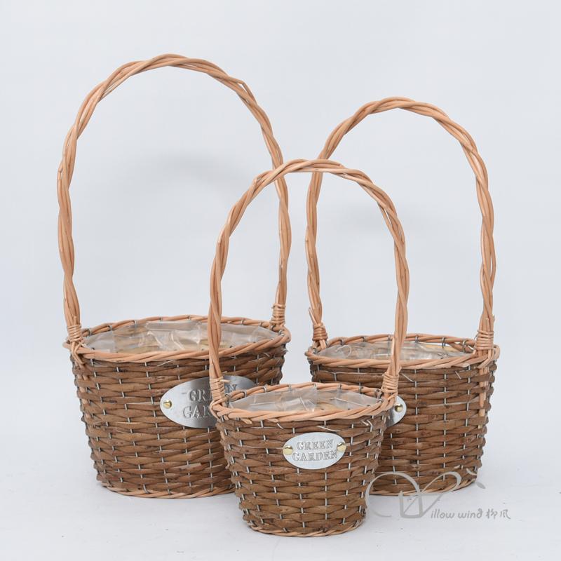 柳风收纳，客厅收纳柳编筐