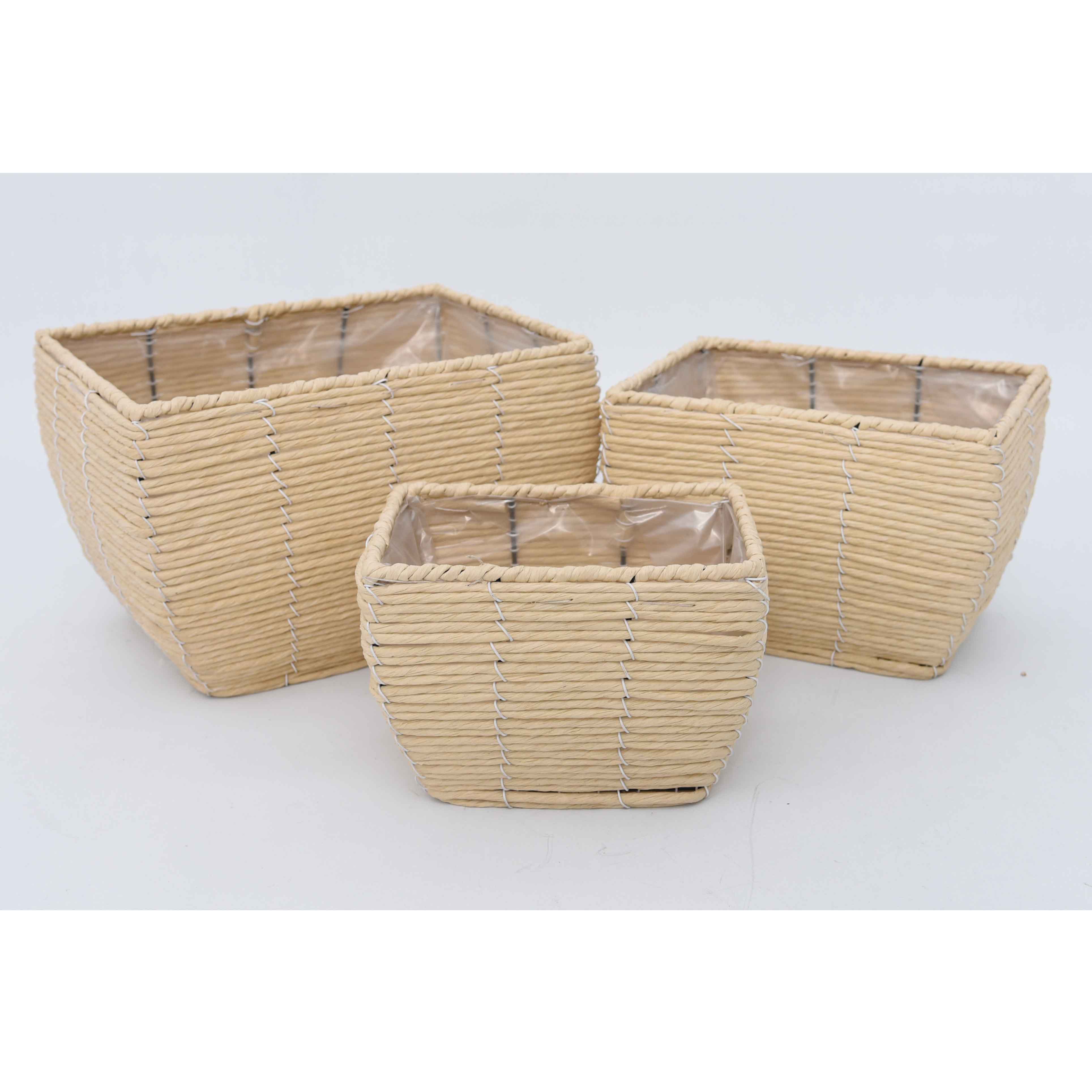 柳风收纳，客厅收纳柳编筐