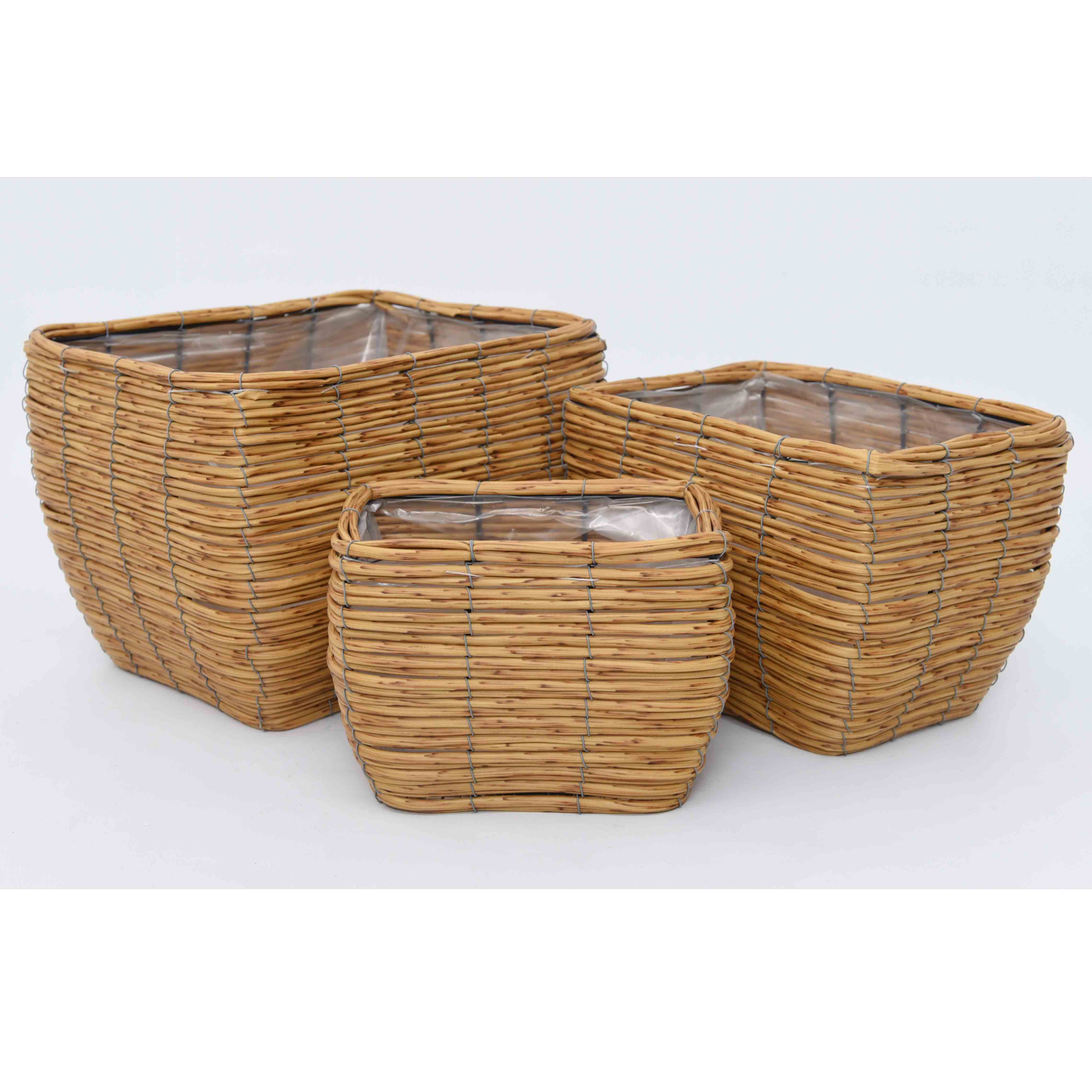 柳风收纳，客厅收纳柳编筐