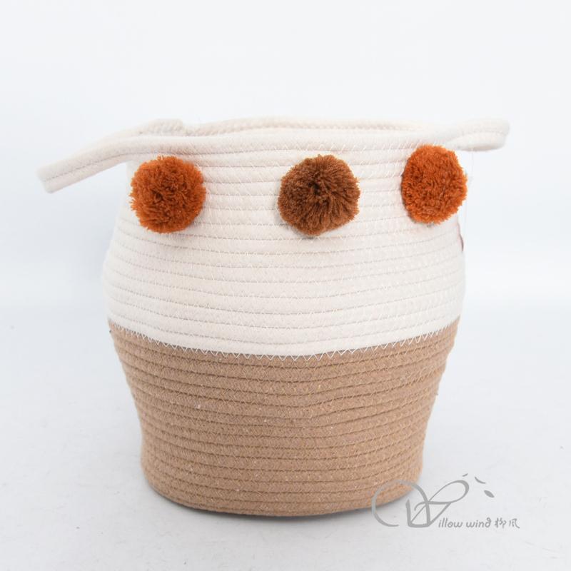 柳风收纳，客厅收纳柳编筐