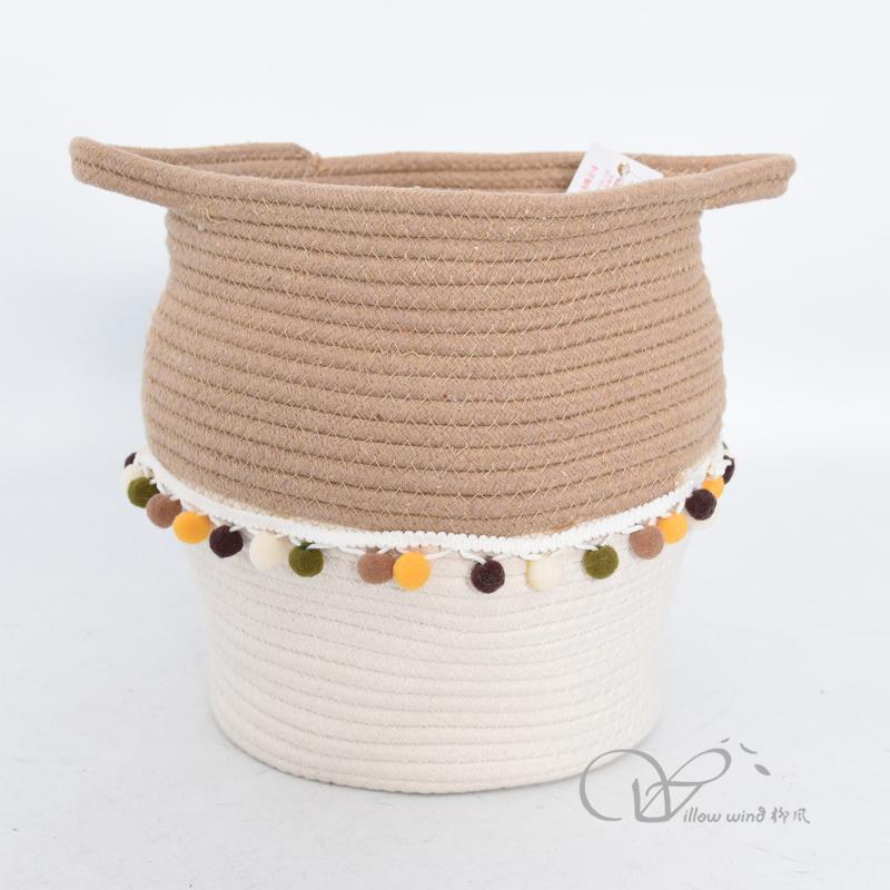 柳风收纳，客厅收纳柳编筐