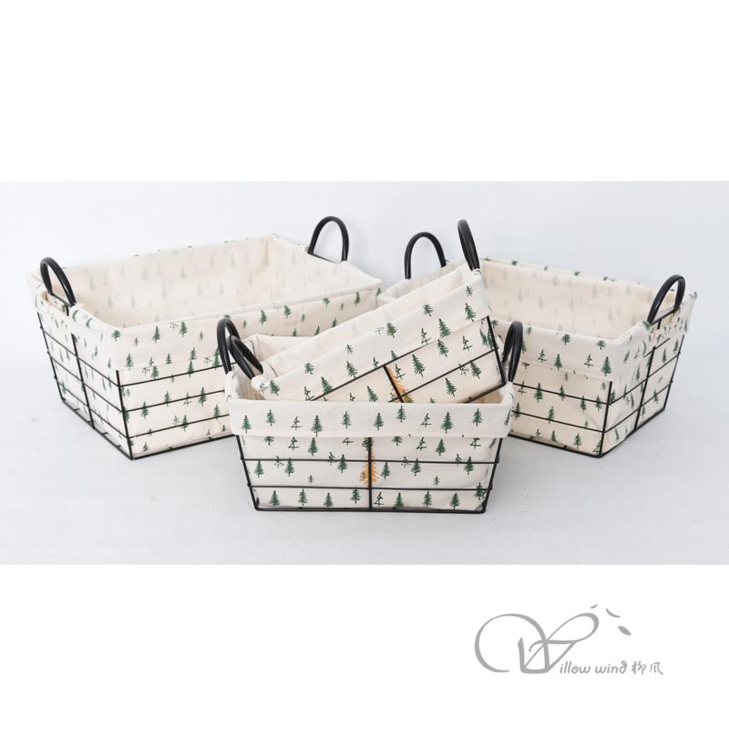 柳风收纳，客厅收纳柳编筐