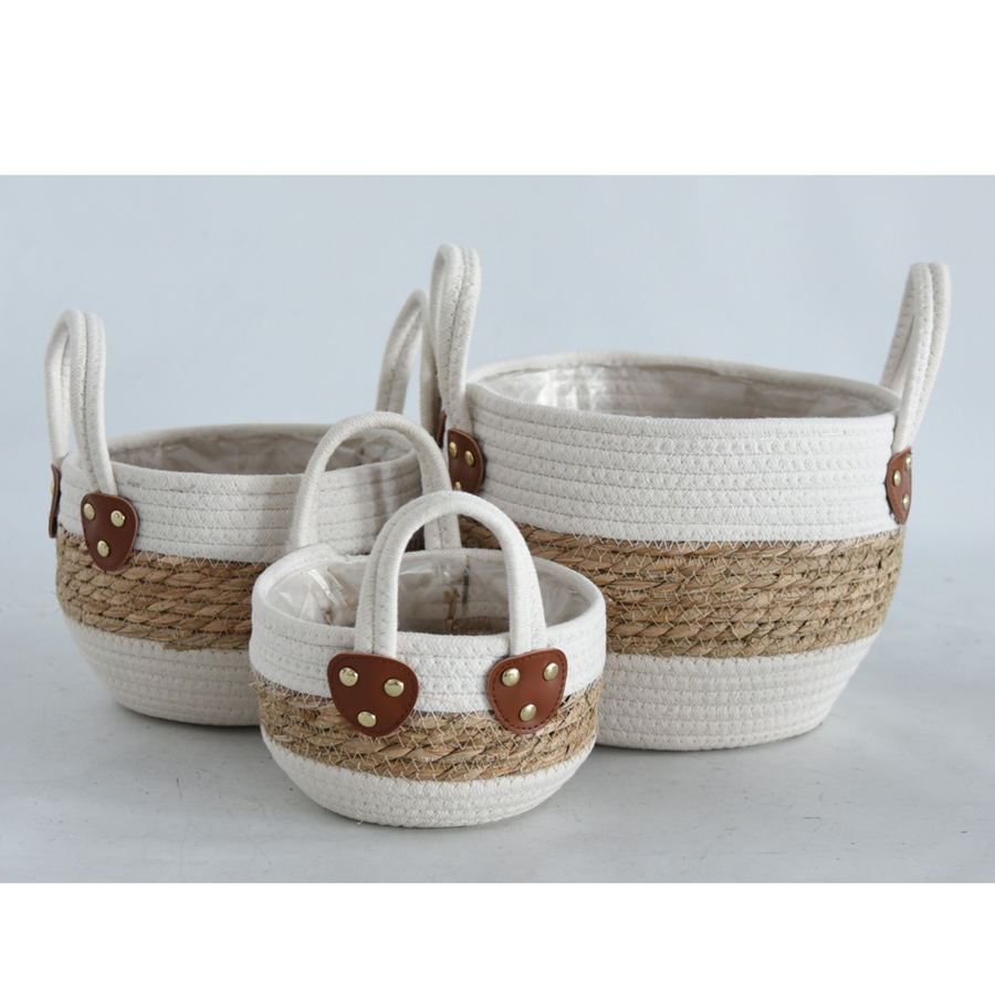 柳风收纳，客厅收纳柳编筐